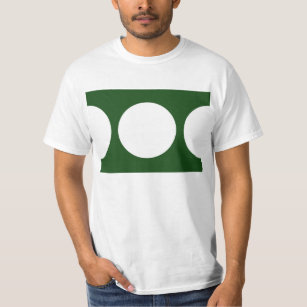 Camiseta Círculos brancos em verde
