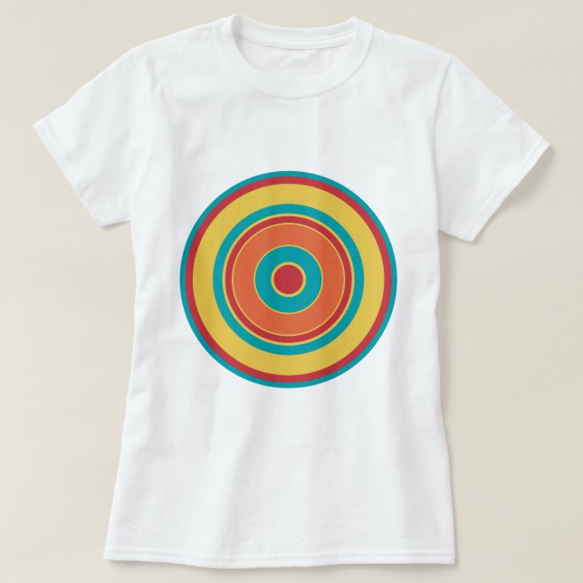 Camiseta Círculos Coloridos 05 (Frente do Design)