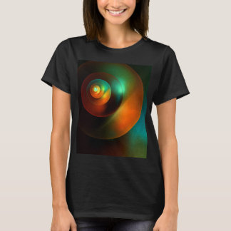 Camiseta Círculos Coloridos Padrão Moderno de Arte Abstrato