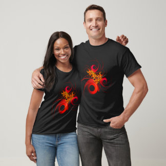 Camiseta Círculos Coloridos Padrão Moderno de Arte Abstrato