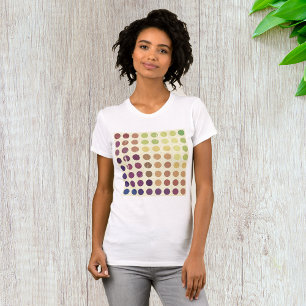 Camiseta Círculos Coloridos Retroativos Womens T-Shirt