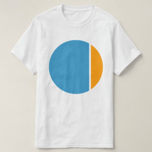 Camiseta círculos de esmagamento de cores