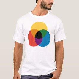 Camiseta Círculos de mistura de cores T-Shirt