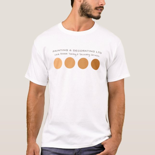 Camiseta Círculos de Ombre Laranja, Analgésico e Decorador (Frente)
