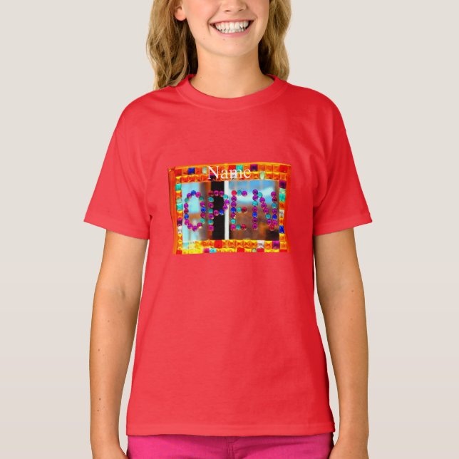 Camiseta Círculos de vidro de sinal aberto (Frente)