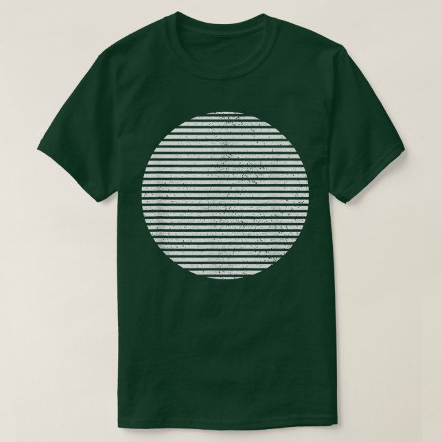 Camiseta Círculos Geométricos em Fatias Linhas de Forma Geo (Frente do Design)