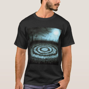 Camiseta Círculos iluminados pela lua