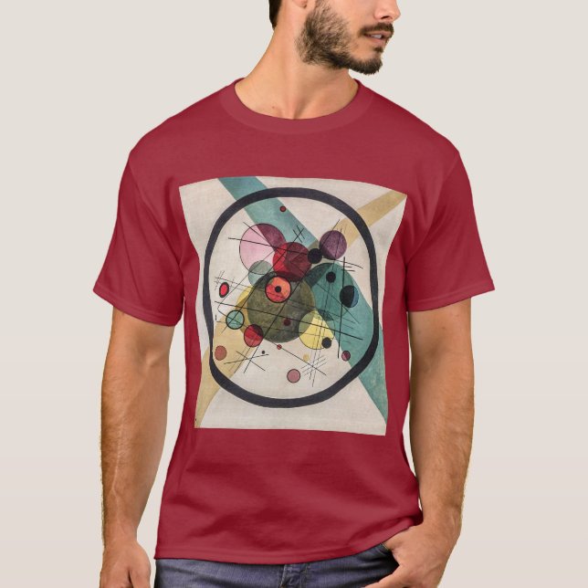 Camiseta Círculos num Círculo - Kandinsky (Frente)