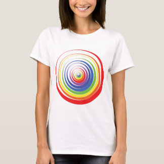 Camiseta Círculos ópticos coloridos