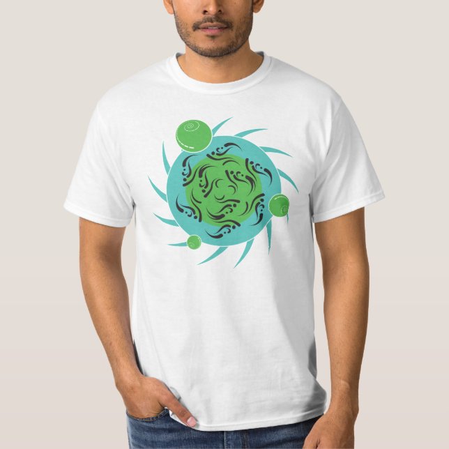 Camiseta círculos shamanic (Frente)