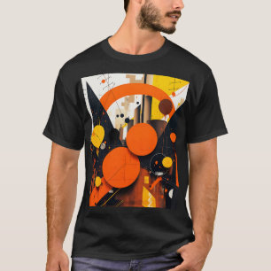 Camiseta Círculos Vermelho Abstrato de Fantasy