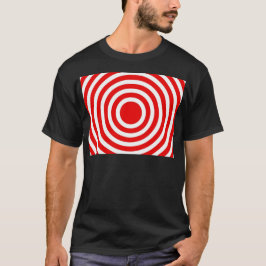 Camiseta Círculos Vermelhos e Brancos