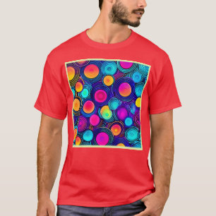Camiseta Círculos vibrantes de energia Abstrato