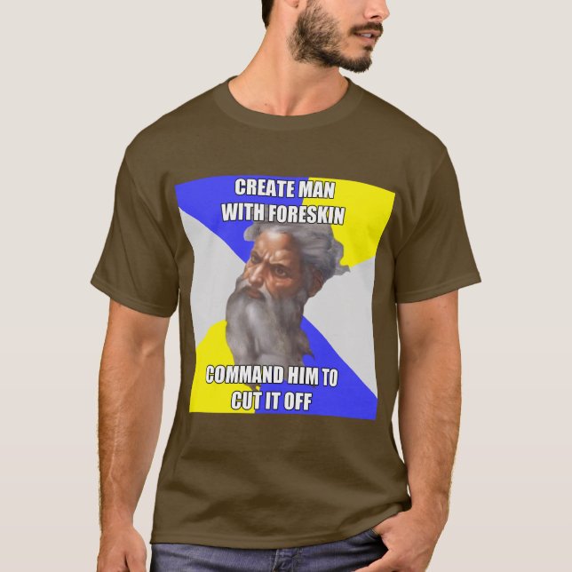 Camiseta Circuncisão do deus do troll (Frente)