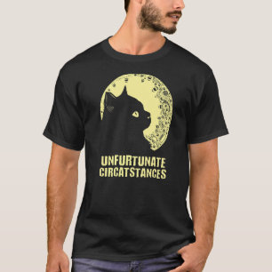 Camiseta Circunstâncias Infelizes Gato Ditados Citação Gati