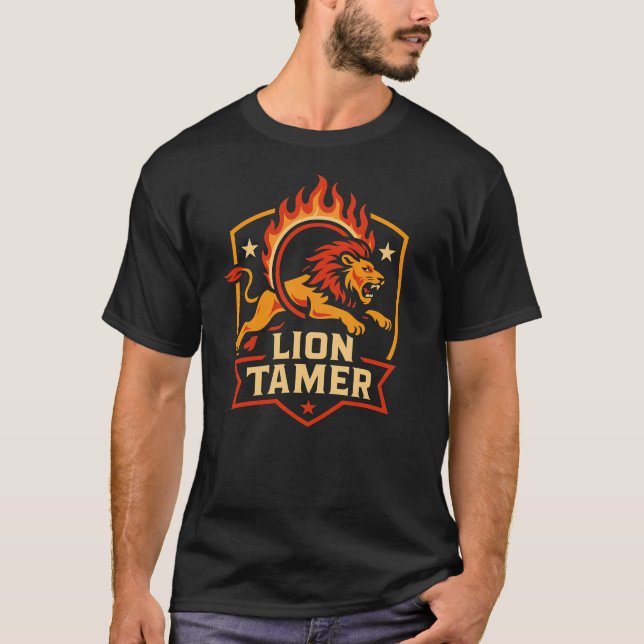 Camiseta Circus Lion Tamer Funny Kids Circus (Frente)