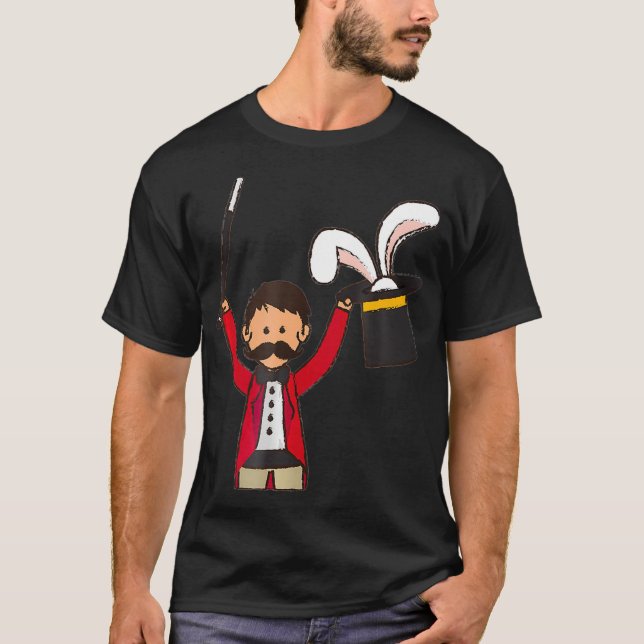 CAMISETA CIRCUS MAGICIONAL COM COELHO SUPERIOR HAT (Frente)