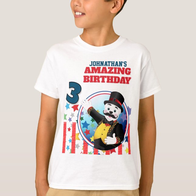 Camiseta Circus Polar Bear Ringmaster Birthday (Frente)