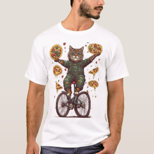 Camiseta Circus Snack Cat – Gato Malabarista de Comida Engr