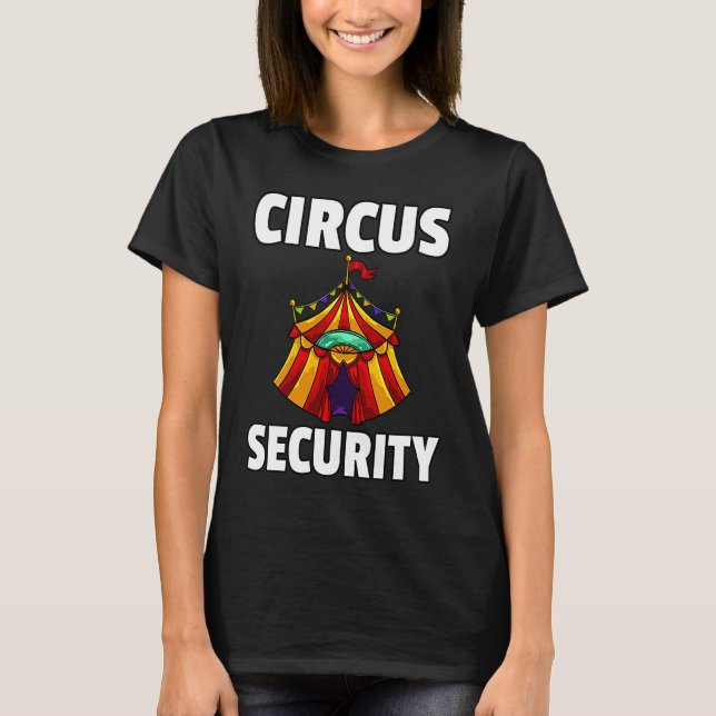 Camiseta Circus Staff Security Ringmaster Clown (Frente)