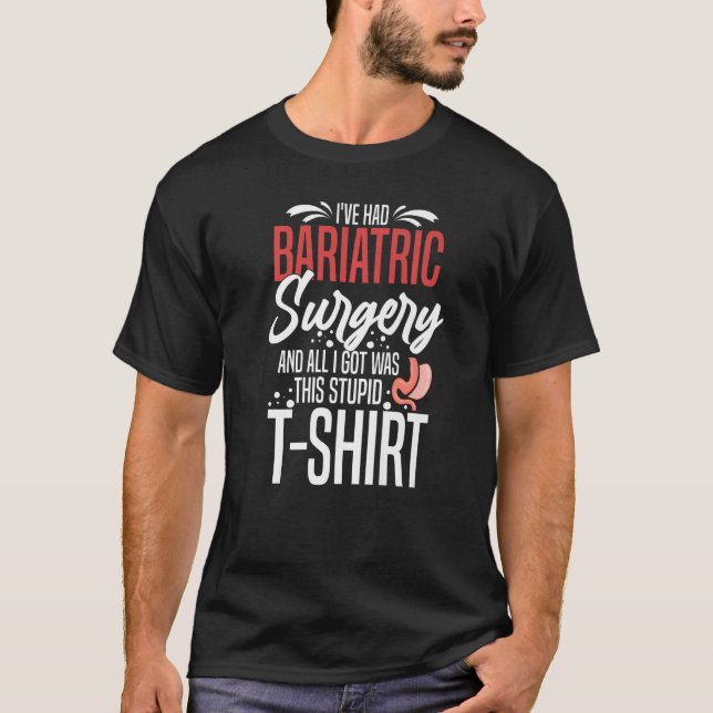Camiseta Cirurgia Bariátrica - Capa de recuperação de desvi (Frente)
