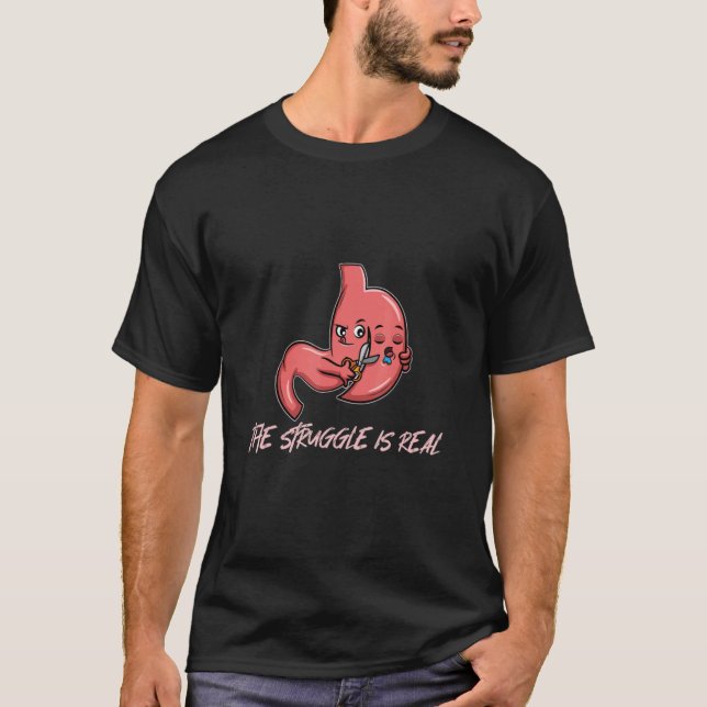Camiseta Cirurgia Bariátrica da Capa Gástrica Piada Humor P (Frente)