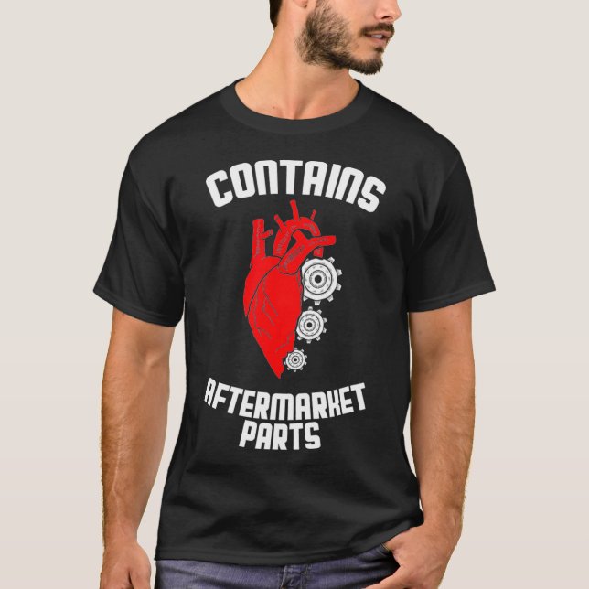 Camiseta Cirurgia Cardíaca Enganosa Contém Pa Após Mercado (Frente)