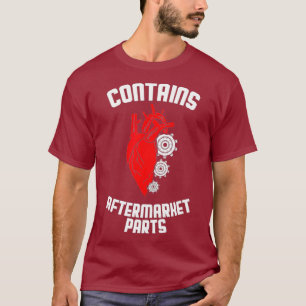 Camiseta Cirurgia Cardíaca Enganosa Contém Pós-Comercial