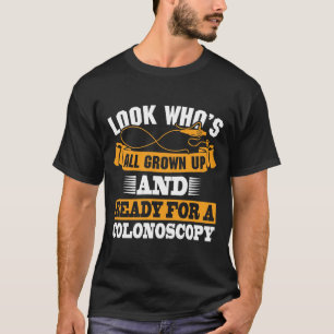 Camiseta Cirurgia colonoscópica com cólon ganha bem humor P