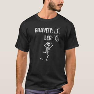 Camiseta Cirurgia da perna quebrada Gravidade Lesões do joe