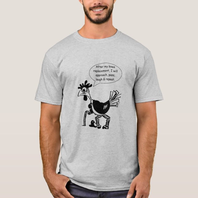 Camiseta Cirurgia da substituição do joelho - citações do (Frente)