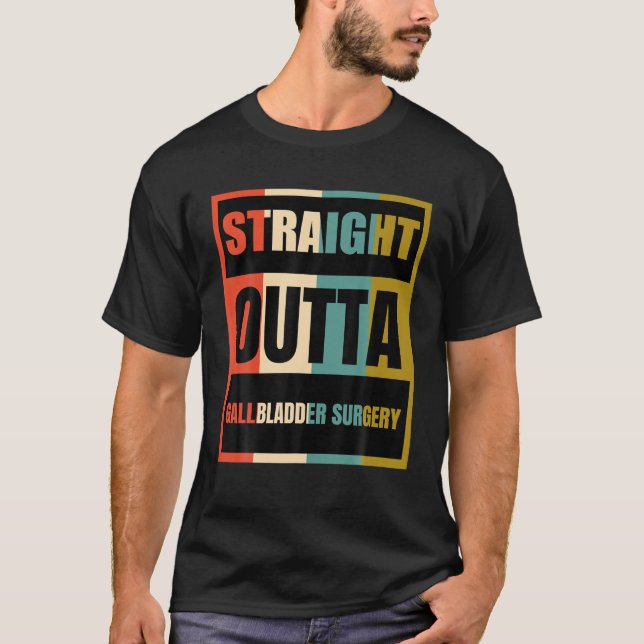Camiseta Cirurgia da vesícula de hetero | Paciente Survi (Frente)