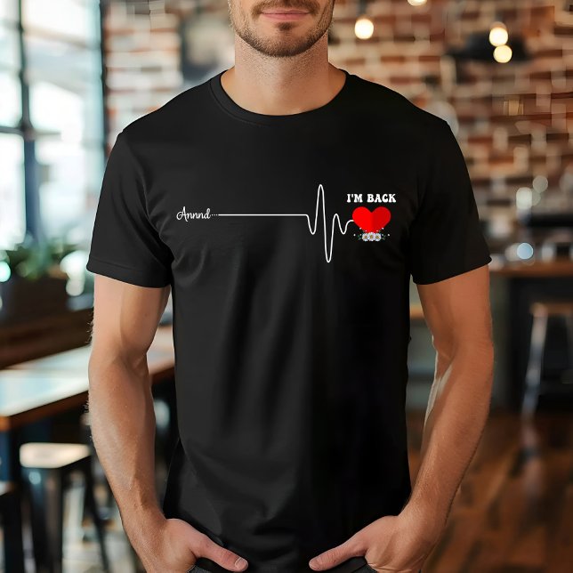 Camiseta Cirurgia de Bypass de Coração Aberto Sobrevivente  (Criador carregado)