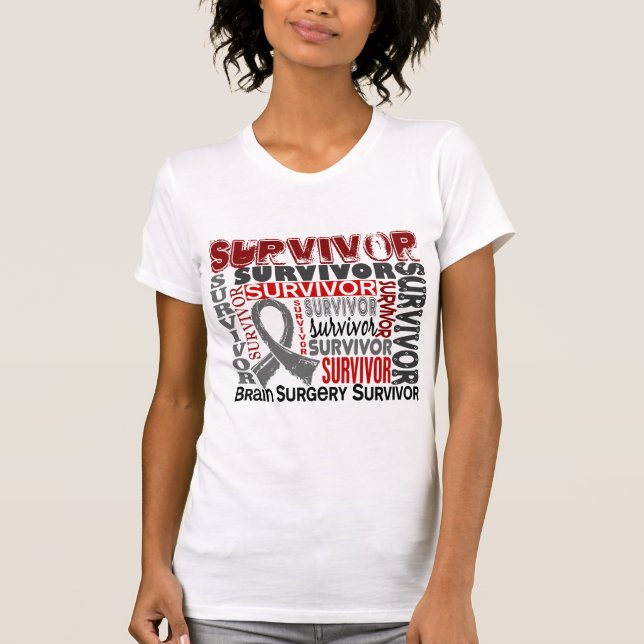 Camiseta Cirurgia de cérebro do sobrevivente 10 (Frente)