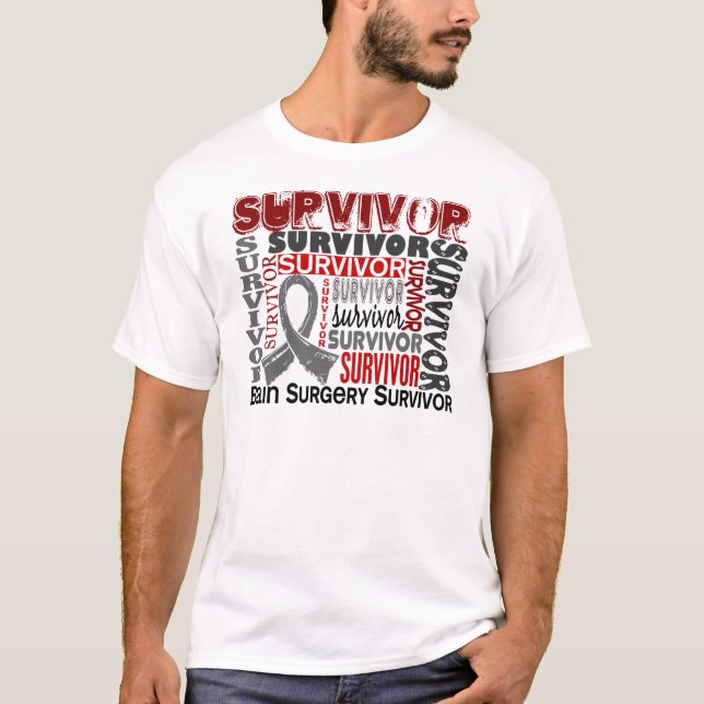 Camiseta Cirurgia de cérebro do sobrevivente 10 (Frente)