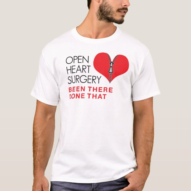 Camiseta Cirurgia De Coração Aberta Fez Isso (Frente)