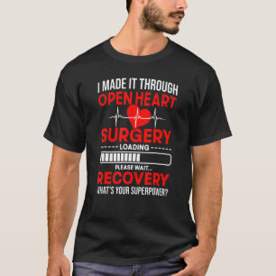 Camiseta Cirurgia de Coração Aberta Sobrevivência de CHD Se