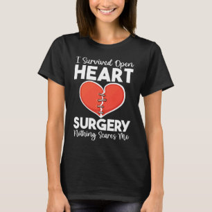 Camiseta Cirurgia de Coração Aberto Transplante Nada Ameaça