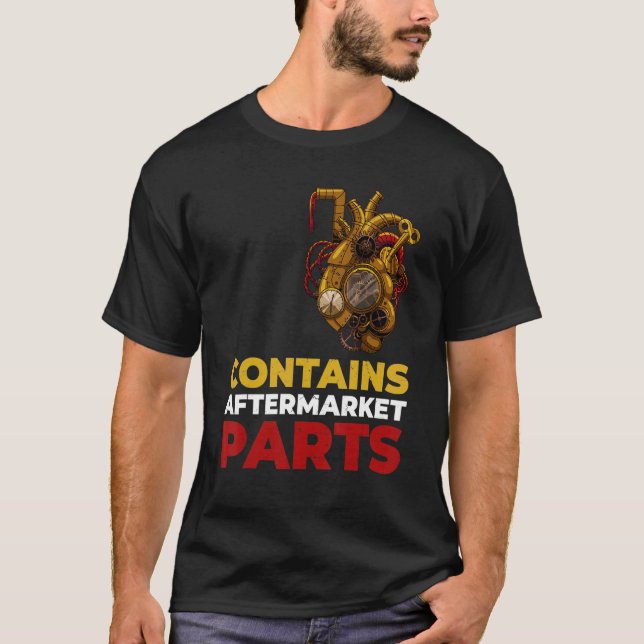 Camiseta Cirurgia De Ignoramento Cardíaco Aberto Contém Par (Frente)
