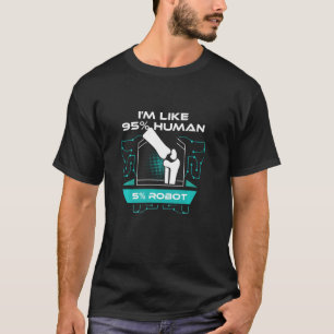 Camiseta Cirurgia de Joelho Sou Como 95 Humano 5 Robô Recup
