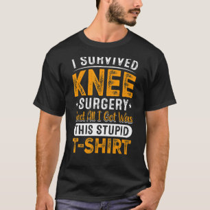 Camiseta Cirurgia Do Joelho Sobrevivência Bionica Substitui
