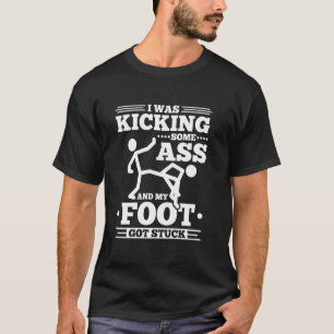 Camiseta Cirurgia Engraçada Da Perna, Pé Ficou Enrolado Fer