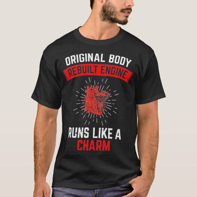 Camiseta Cirurgia Engraçada de Coração Aberto (Frente)