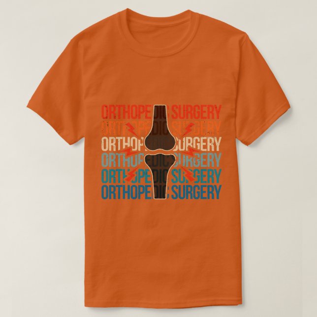 Camiseta Cirurgia Ortopédica Retrortopédica Ortopedia Médic (Frente do Design)