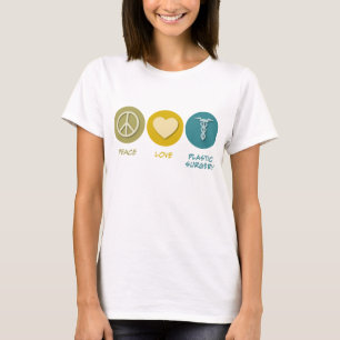 Camiseta Cirurgia plástica do amor da paz