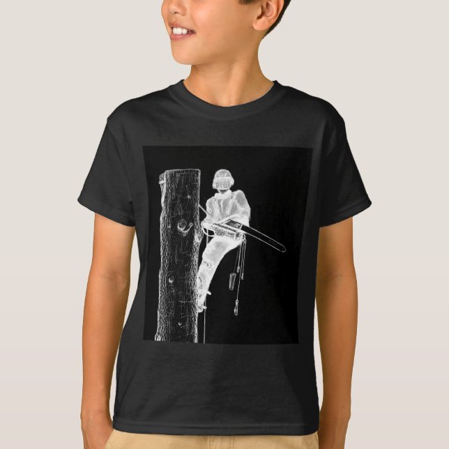 Camiseta Cirurgião Árvore Arborista no trabalho presente Ch (Frente)