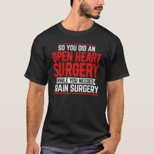 Camiseta Cirurgião Cirúrgico Aberto Médico Cardíaco Coração