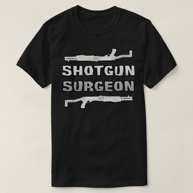 Camiseta Cirurgião da espingarda (Frente do Design)