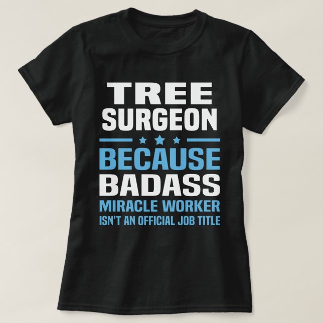 Camiseta Cirurgião de árvores (Frente do Design)