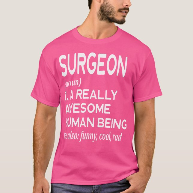 Camiseta Cirurgião Definição Cirurgia Engraçada Medicina Mé (Frente)